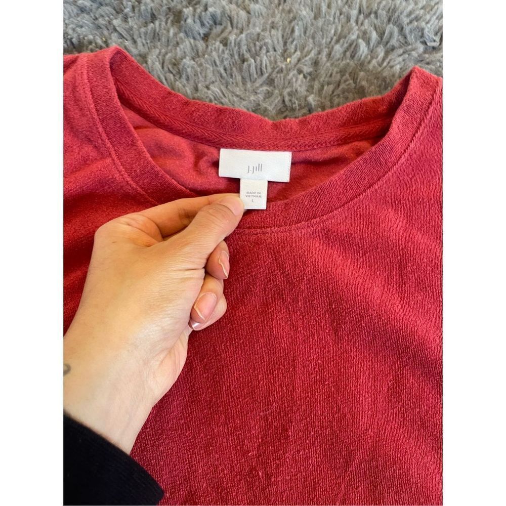J‎ Jill terry cloth sweatshirt style shift dress size large - Picture 5 of 7